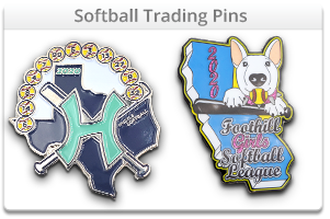 Custom Softball Trading Pins